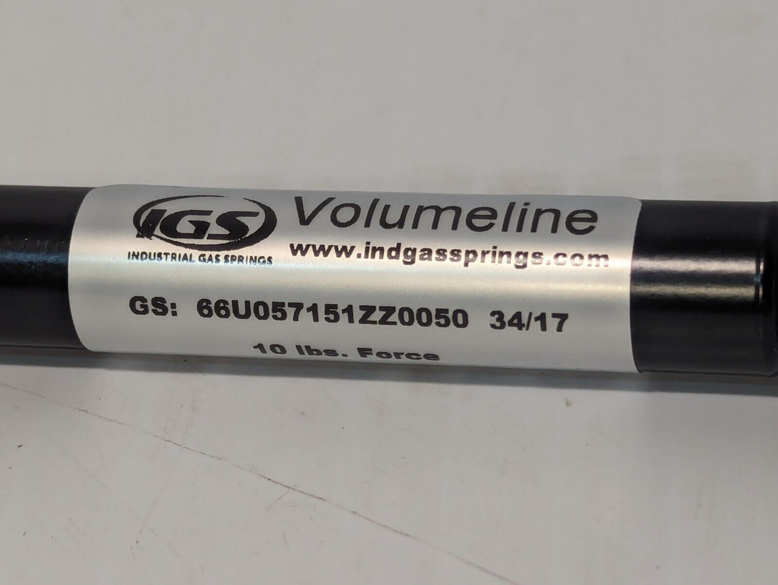 IGS 66U057151ZZ0050 Volumeline Gas Spring, 10 Lbs Force - Free Shipping