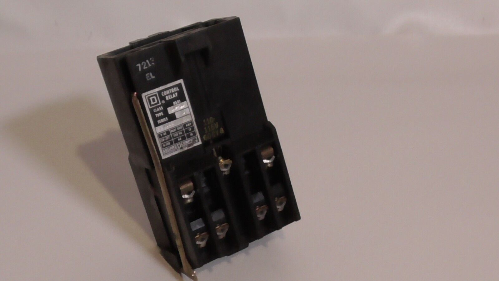 Square D 8501-G0-60 Ser. B Control Relay w/ coil 31021-400-59A or -60A, 110-120V