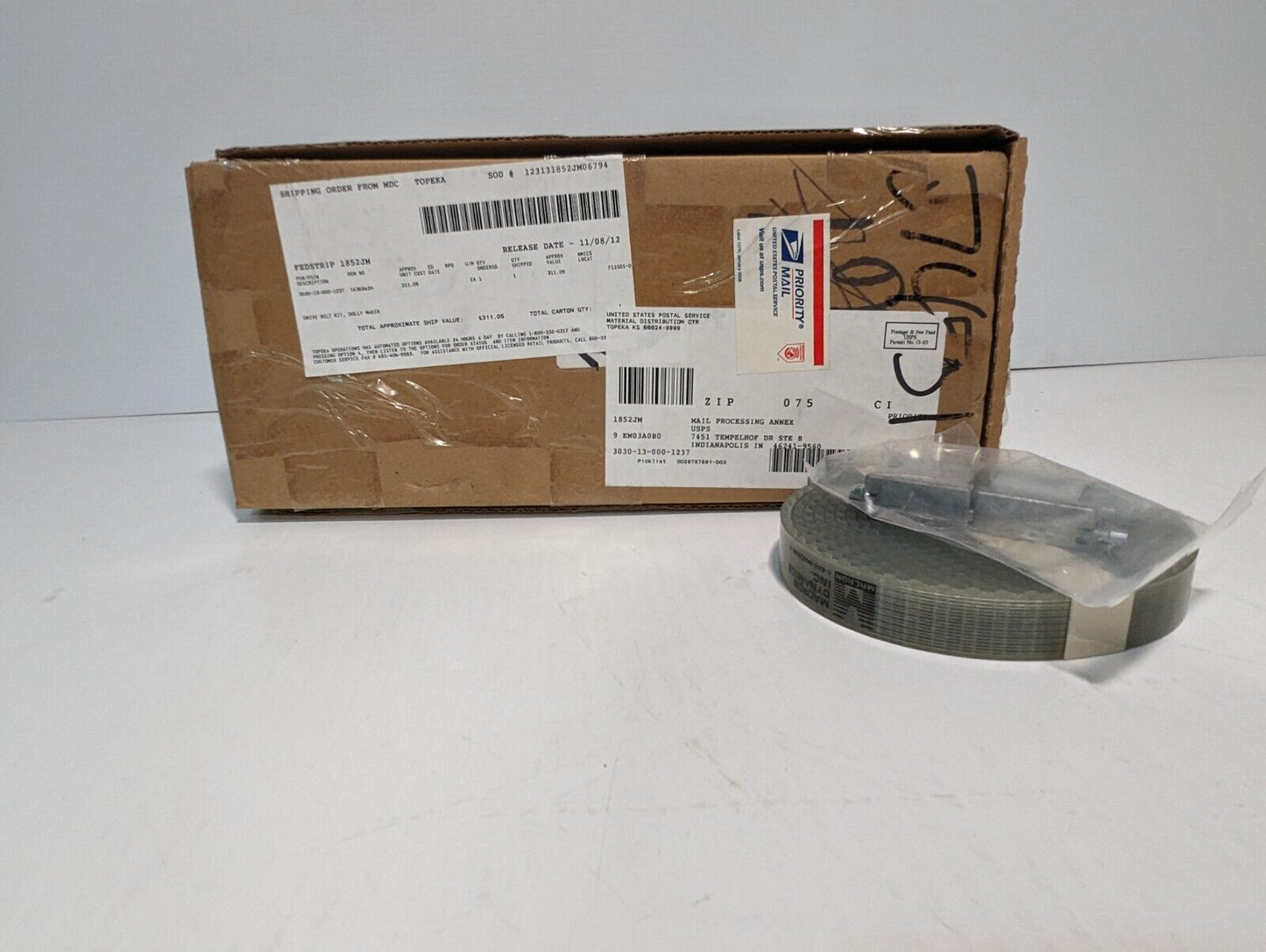 Macron 3030-13-000-1237 163K862H Dolly Maker Drive Belt Kit - Free Shipping