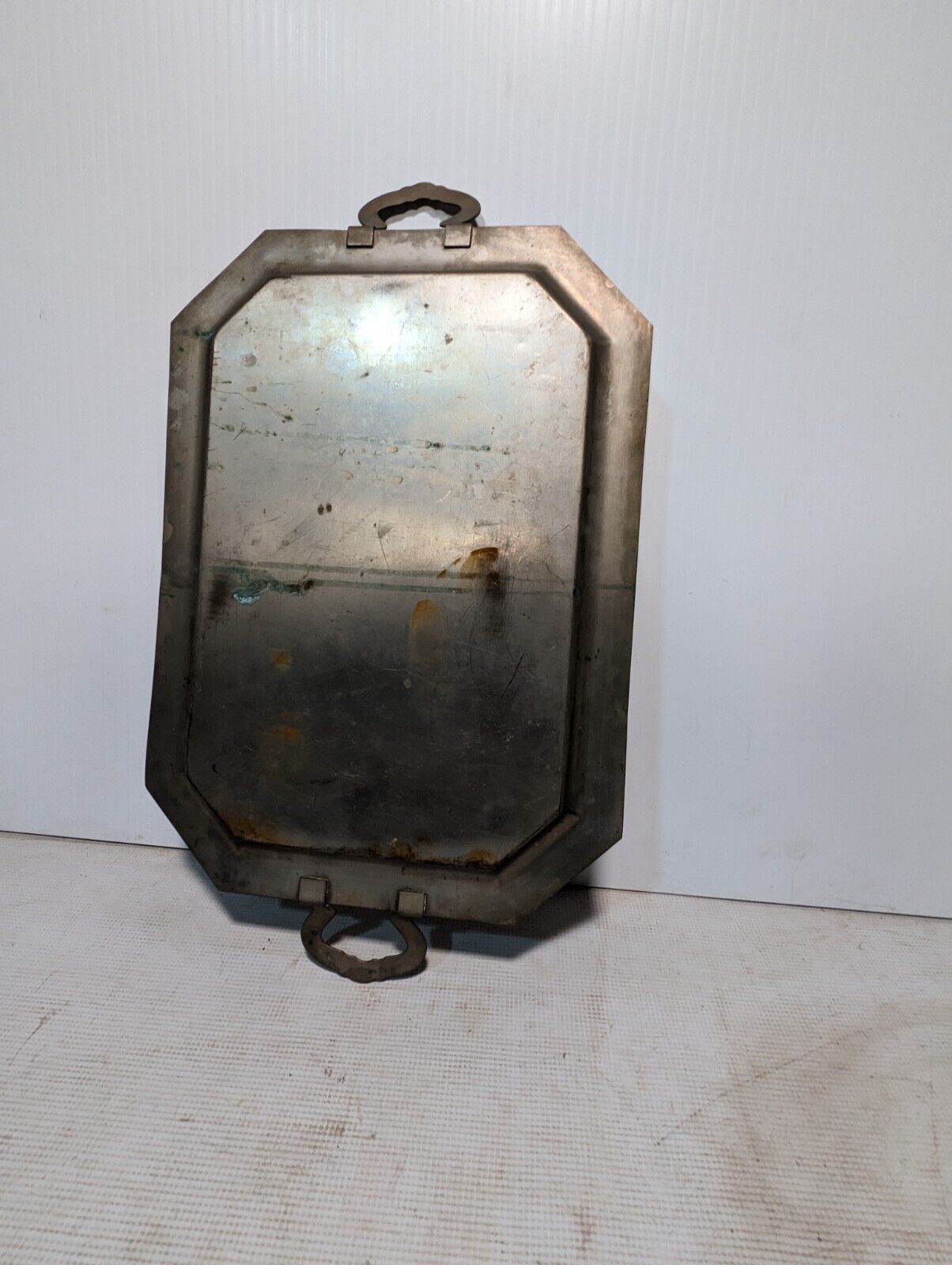 Two Vintage Metal Serving Trays - Individual Styles - Free Shipping
