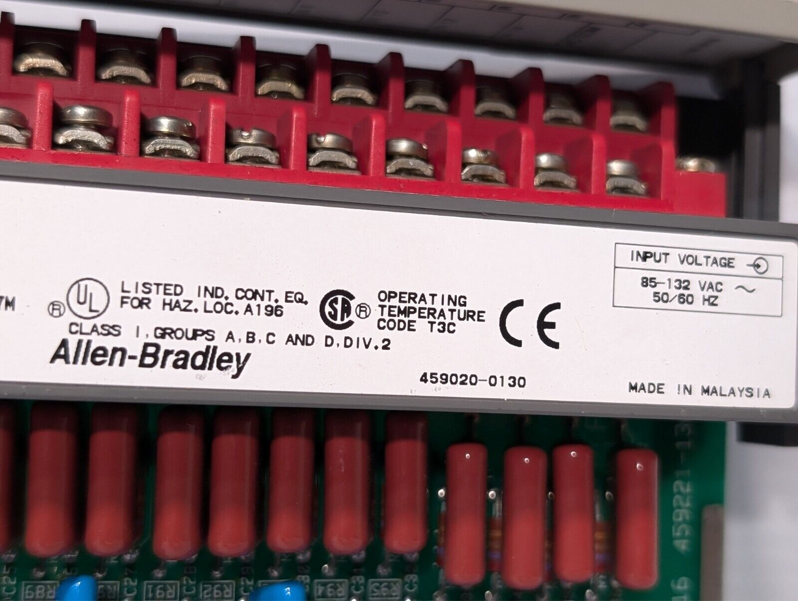 Allen Bradley 1746-IA16 Series C | SLC500 AC Input Module+Return