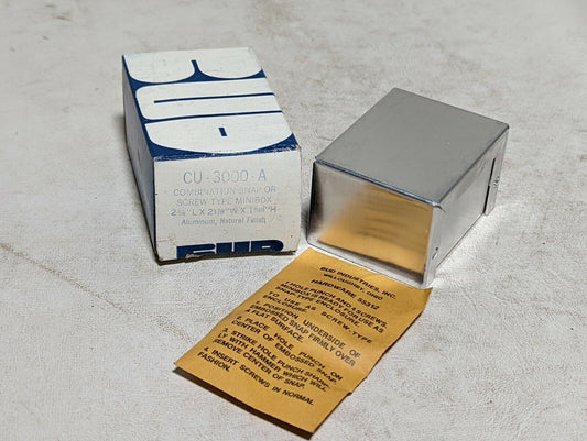 Vintage Bud Radio CU-3000-A combination snap or screw type minibox NOS