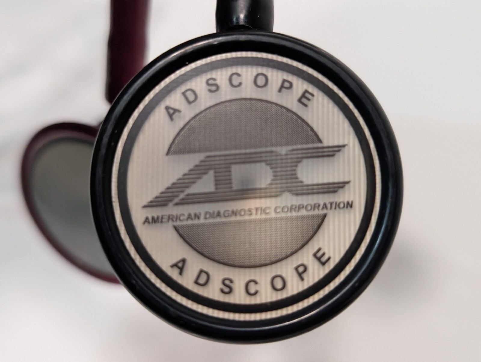 (3) ADC Adscope Stethoscopes, Assorted Colors Red Black Grey