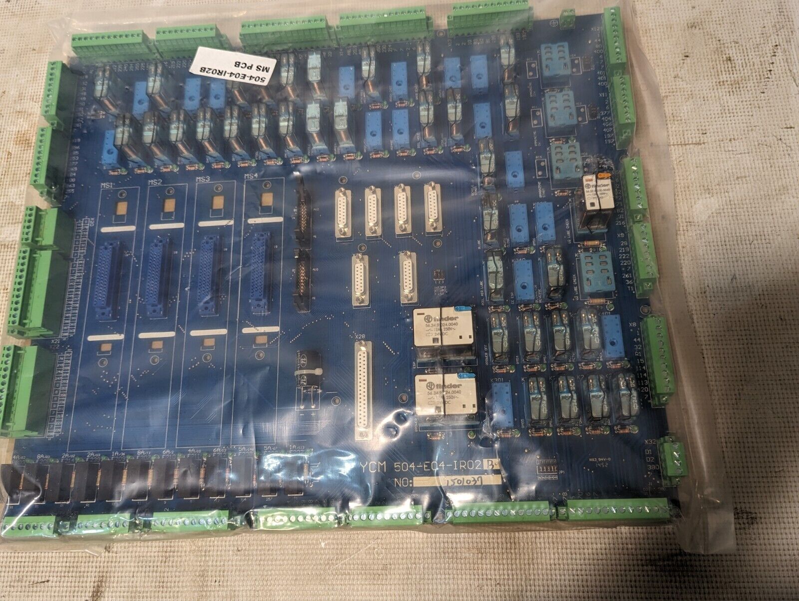 YCM 504-E04-IR02B MS PCB relay board, problem with tool changer positioning