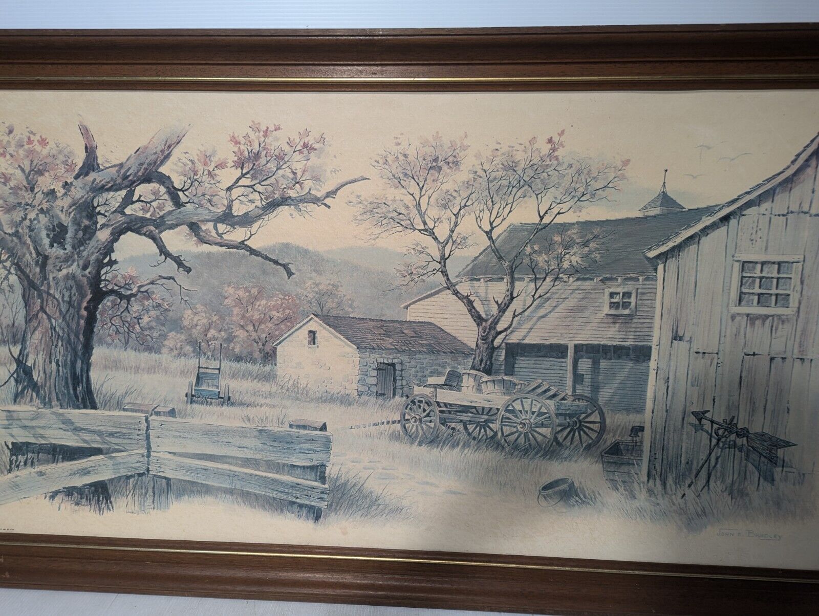 John E. Bradley Framed Rustic Farm Print, 45 of 3139 - Free Shipping