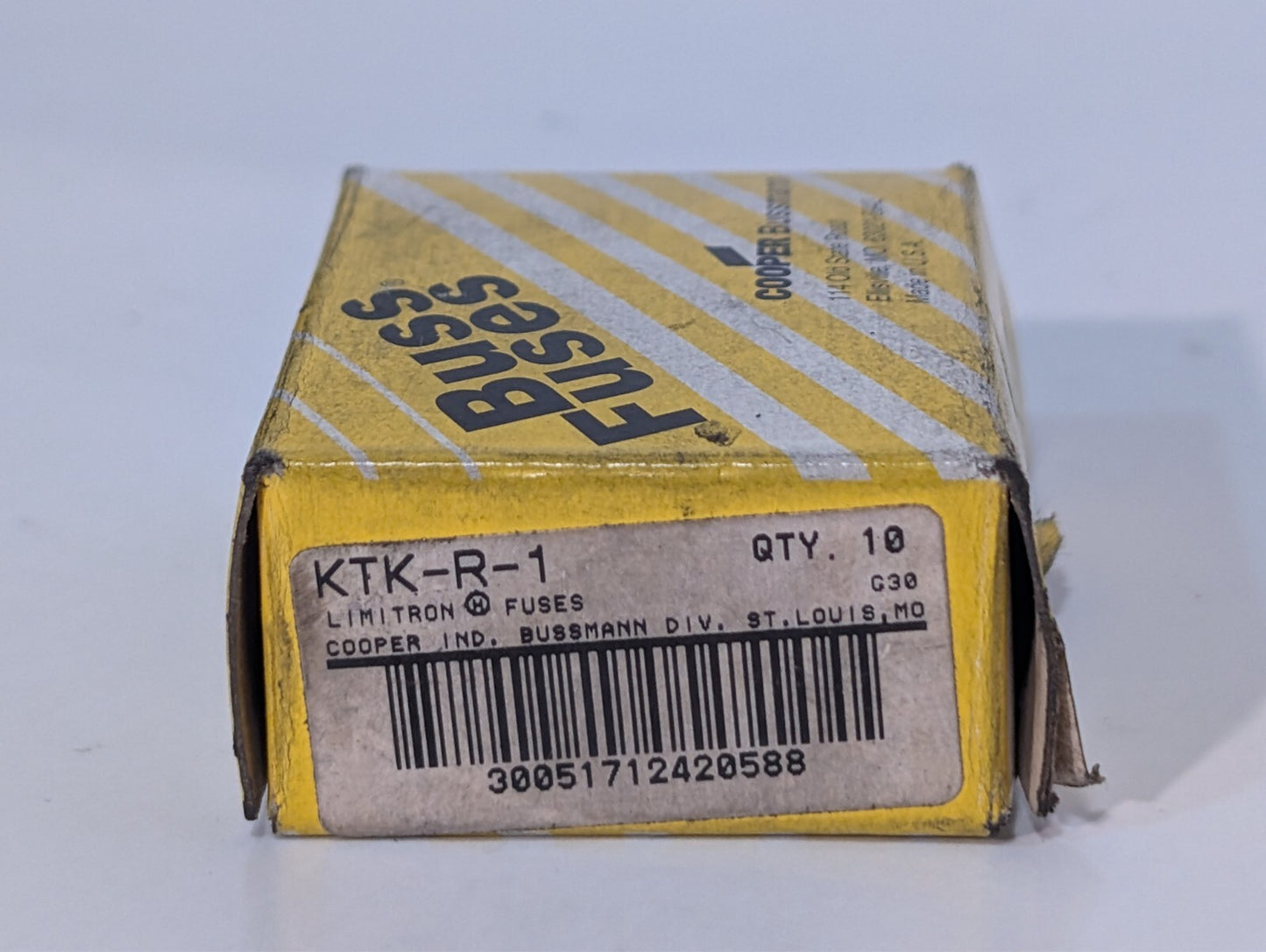 (14) 1 Amp Fuses, 4 Littelfuse KLKR 1, 10 Cooper Bussman KTK-R-1