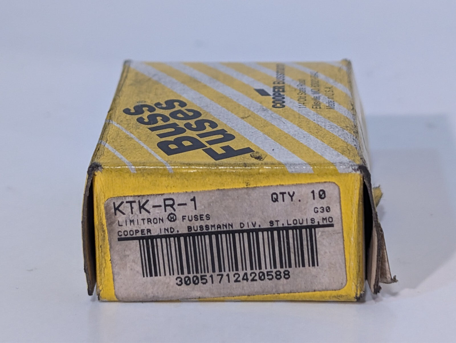 (14) 1 Amp Fuses, 4 Littelfuse KLKR 1, 10 Cooper Bussman KTK-R-1