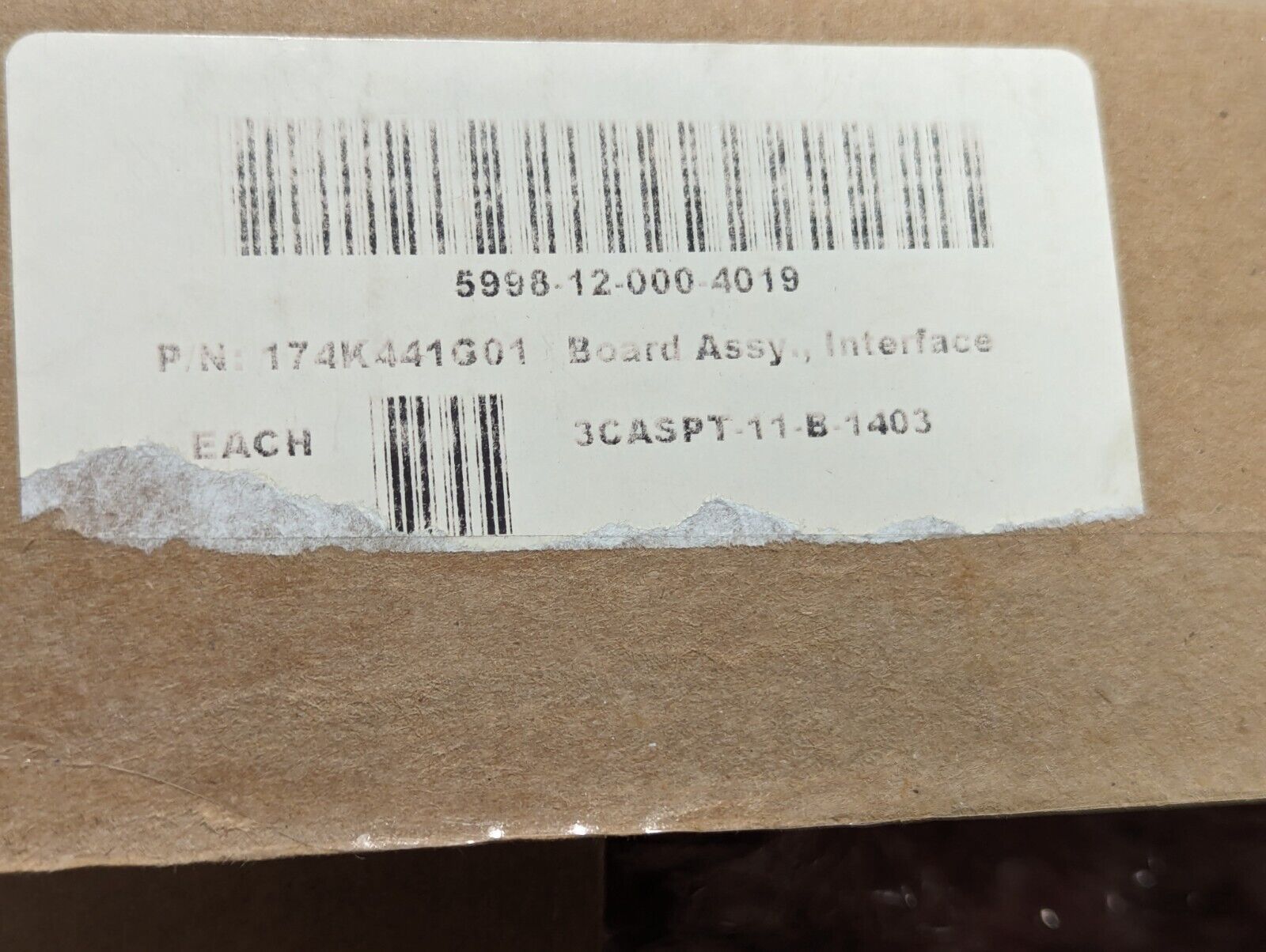 5998-12-000-4019 174K441G01 Interface Board Assembly - Free Shipping