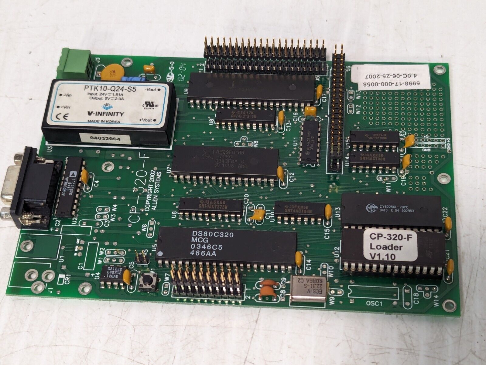 Allen Systems CP-320-F U3S Printed Circuit Board - Free Shipping