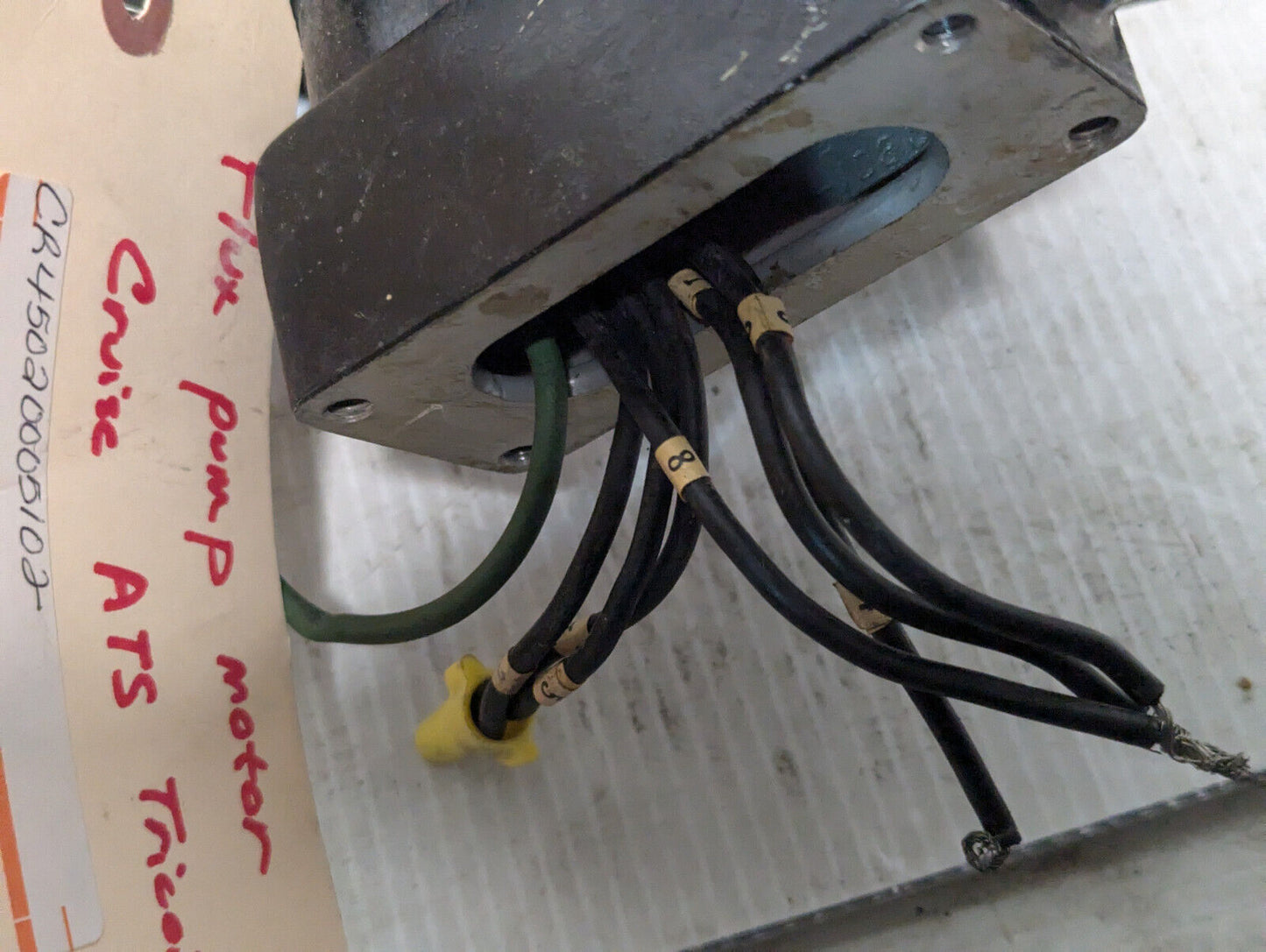 Motor Appliance Corporation 4502-000-5102 Flux Pump Motor Cruise ATS Tricoil