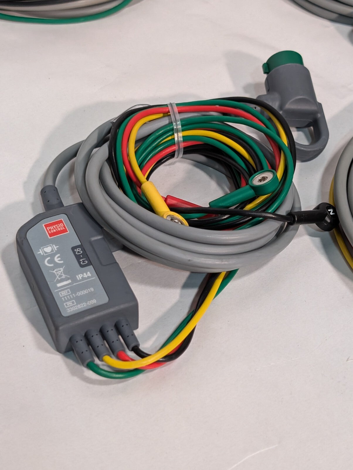 (1) Physio Control 4-wire Limb Cable REF: 11111-000019 PN: 3302822-005 ECG Cable