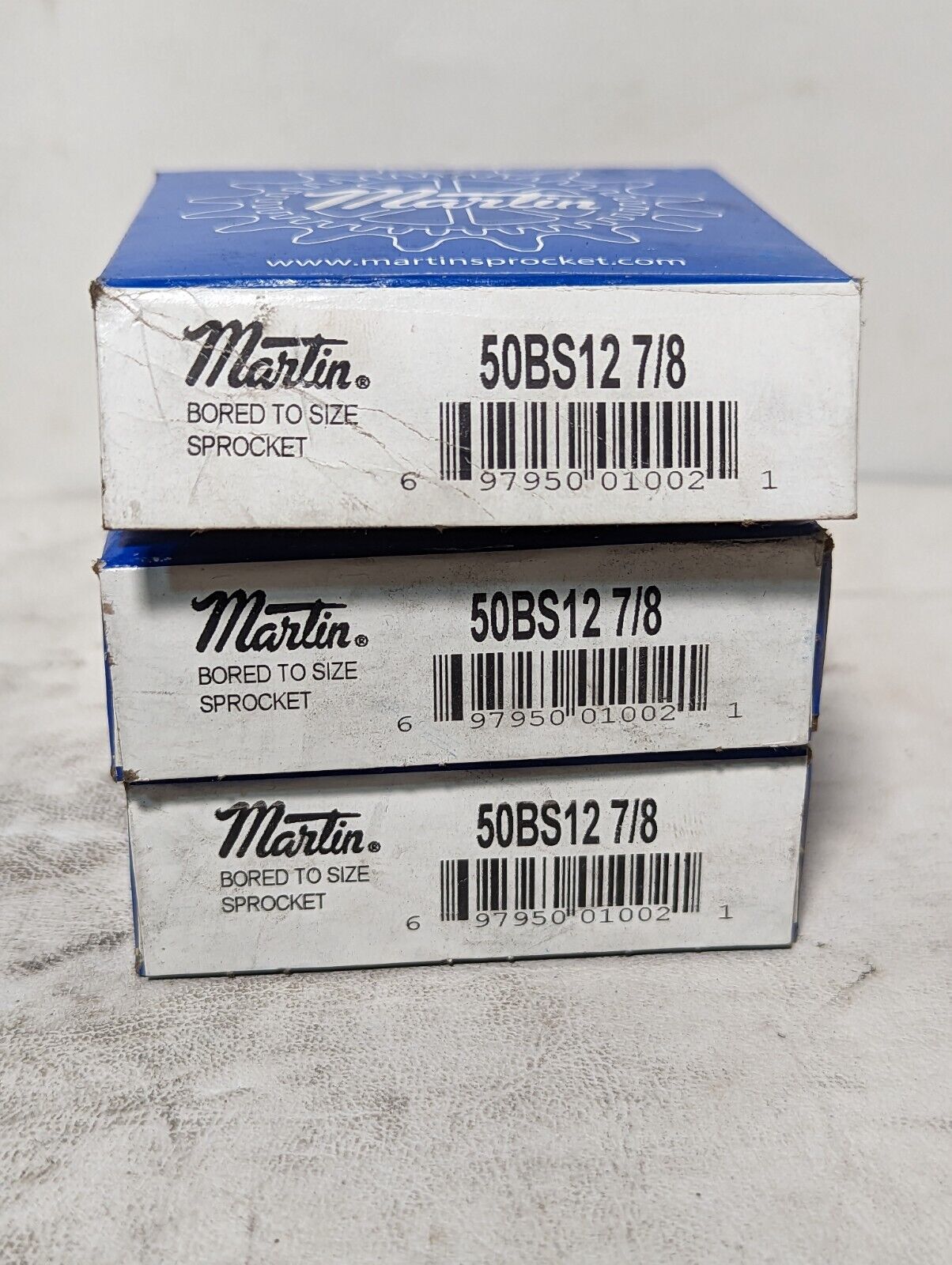 Martin 50BS12 7/8 bored to size sprocket, 50 / 5/8in, 0.8750 in Bore, 12 Teeth