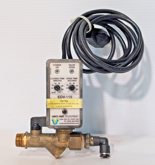 Van Air Systems EDV-115 Terminator Drain Valve, CS-728A, 39-10507, Made in USA