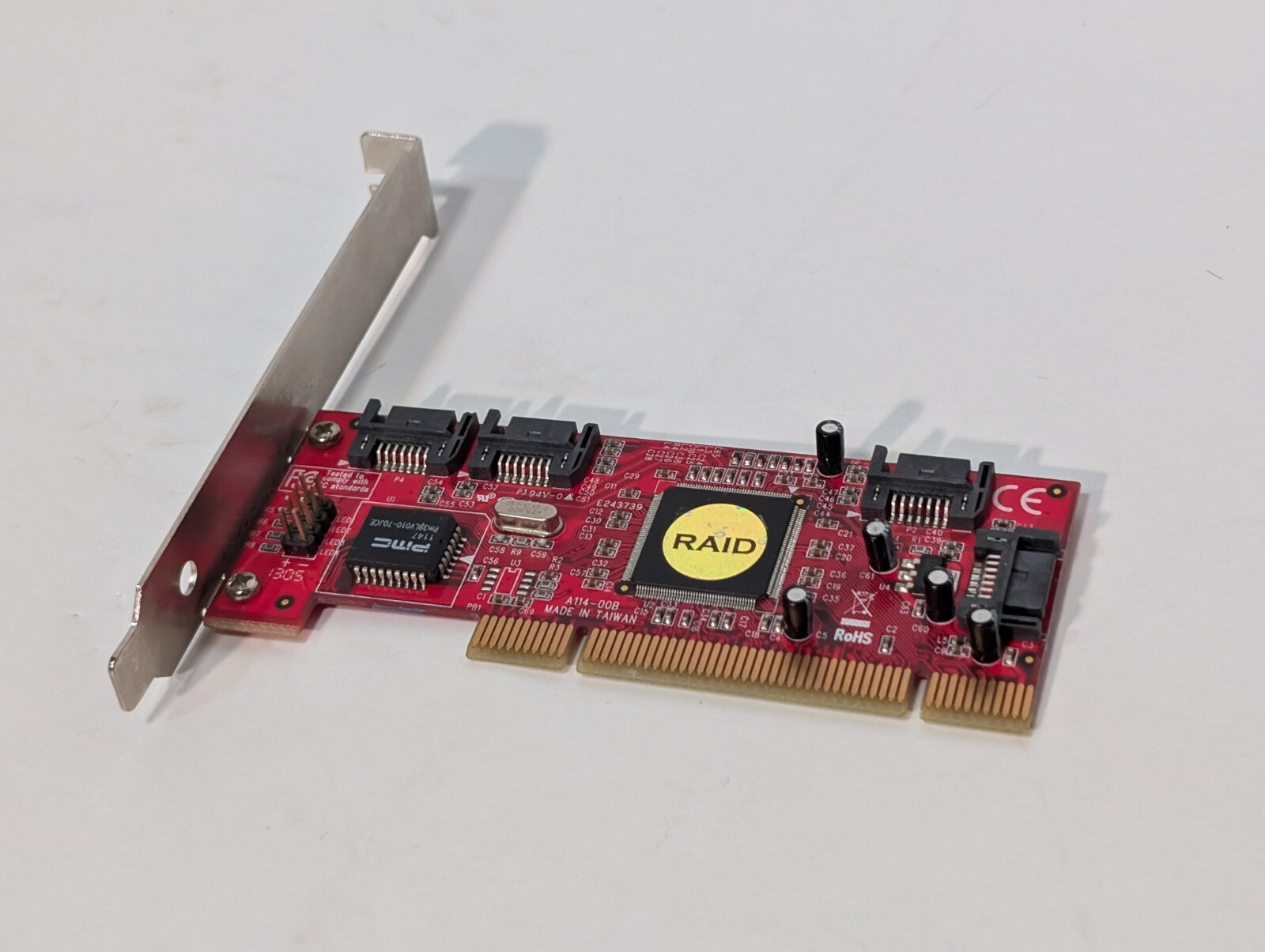 StarTech A114-00B - 4 Port PCI SATA RAID Controller Adapter Card, PCISATA4R1