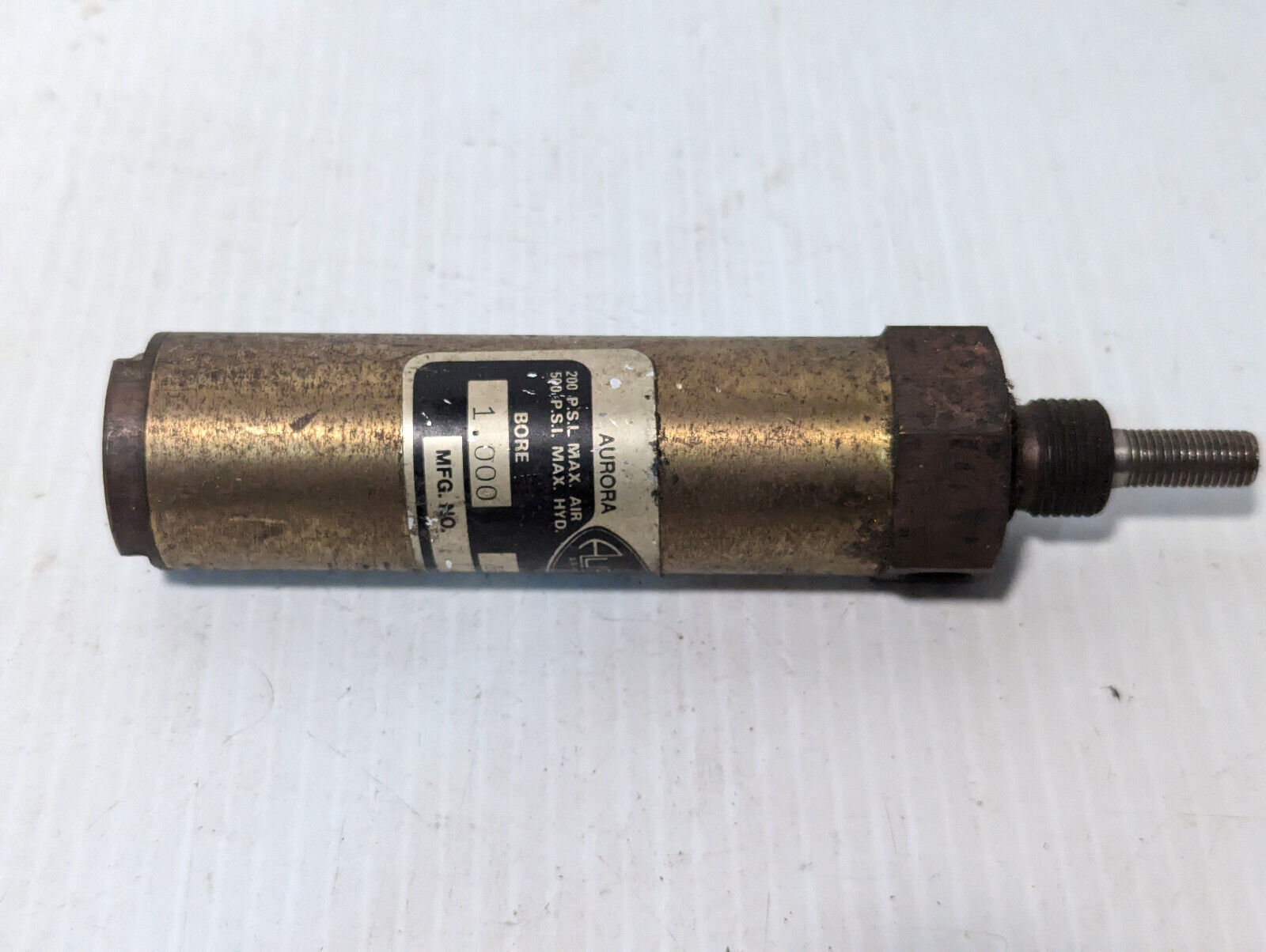 Aurora HB-1 Pneumatic Cylinder; 1.00 Bore; 2.50 Stroke; Made in USA - Free Ship.