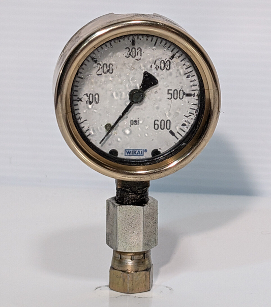 Wika Industrial Pressure Gauge, 600 Psi