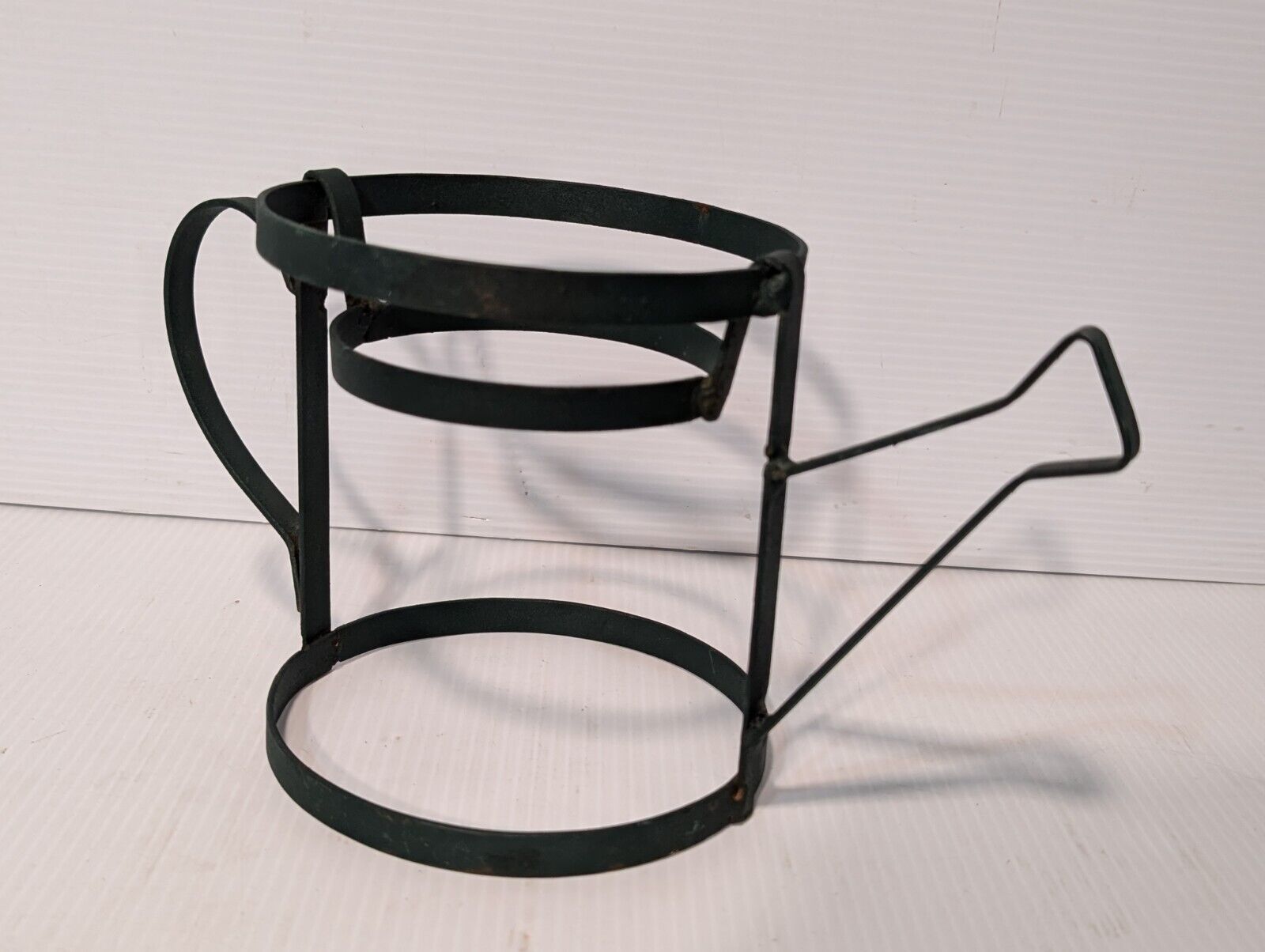 Vintage Wrought Iron Watering Can Planter/ Plant Holder 6 x 11"  - Free Shipping