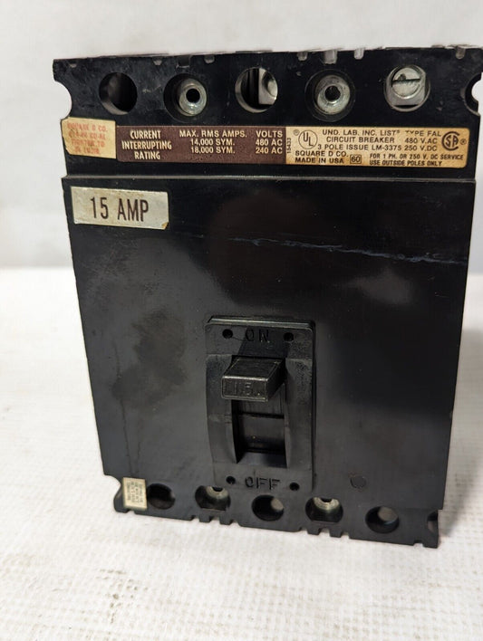 Square D FAL34015 Molded Case Circuit Breaker