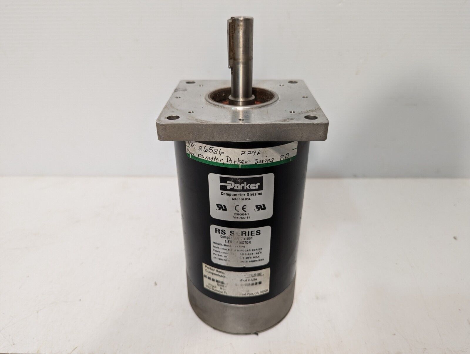 Parker RS42B SKNPS Compumotor 1.8º Step Motor, 444W, 9.3A - Free Shipping