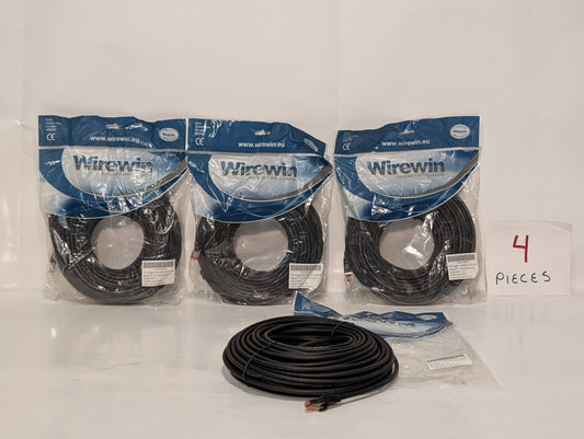 (4) Wirewin PKW-PIMP-KAT6 Weiss CAT6 Patch Cord, S/FTP, LSZH