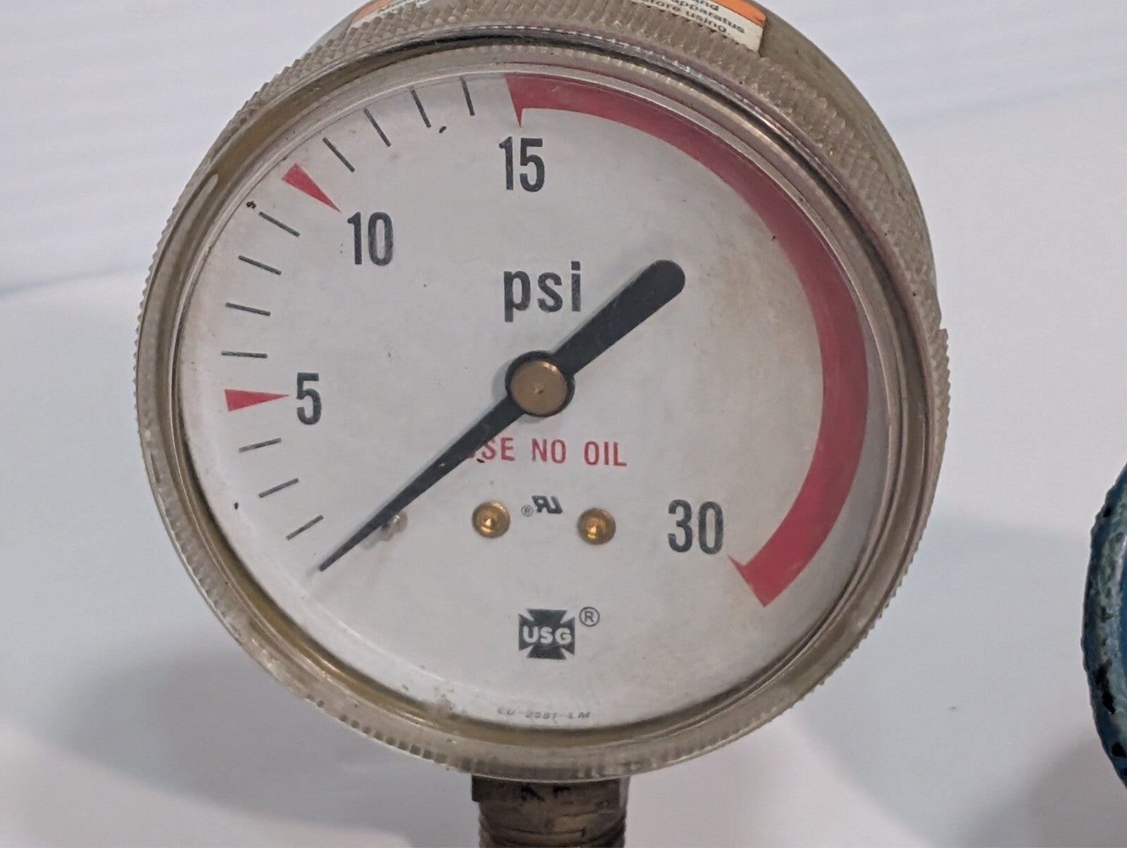 (8) WorkSmart Liquid Pressure Gauges WS-PE_GAGE-27 WS-PE-GAGE-80 WS-PE-GAGE-101