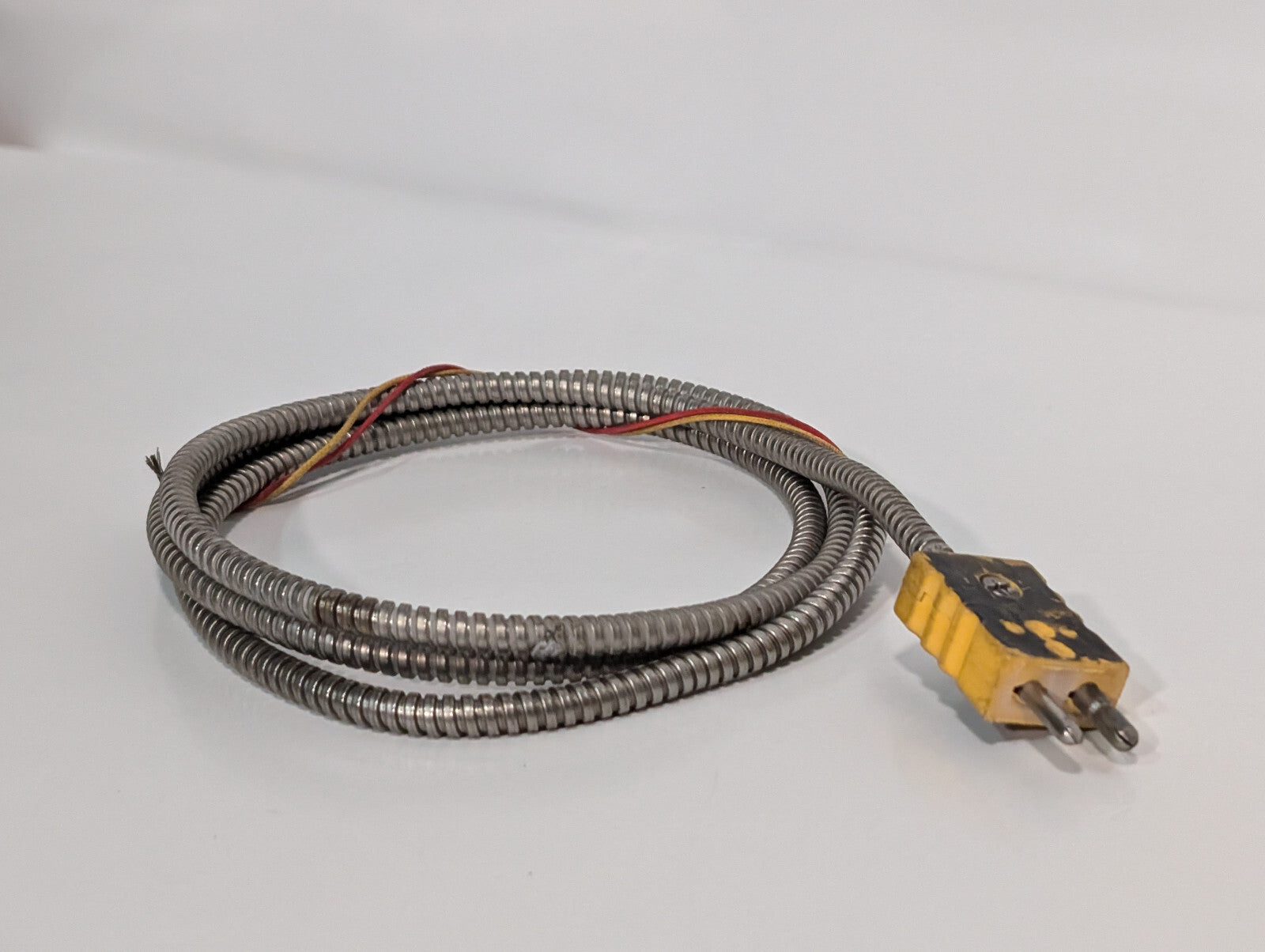 Unbranded Heavy Duty Thermocouple Armored Stainless Steel Cable, As Shown