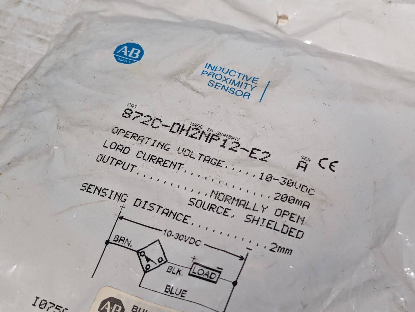 ALLEN BRADLEY 872C-DH2NP12-E2 SERIES A Inductive Proximity Sensor, New, US Stock