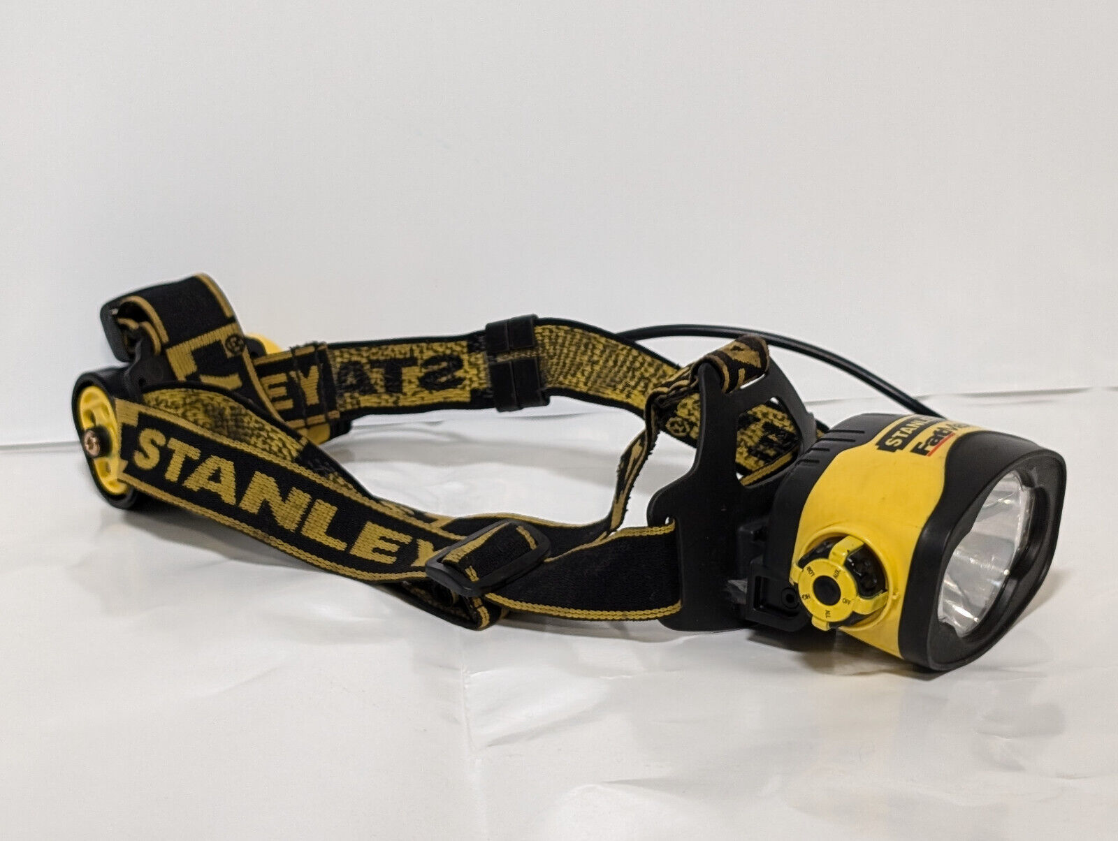 Stanley FatMax Headlamp LED, AAA, Adjustable Elastic Strap, Settings