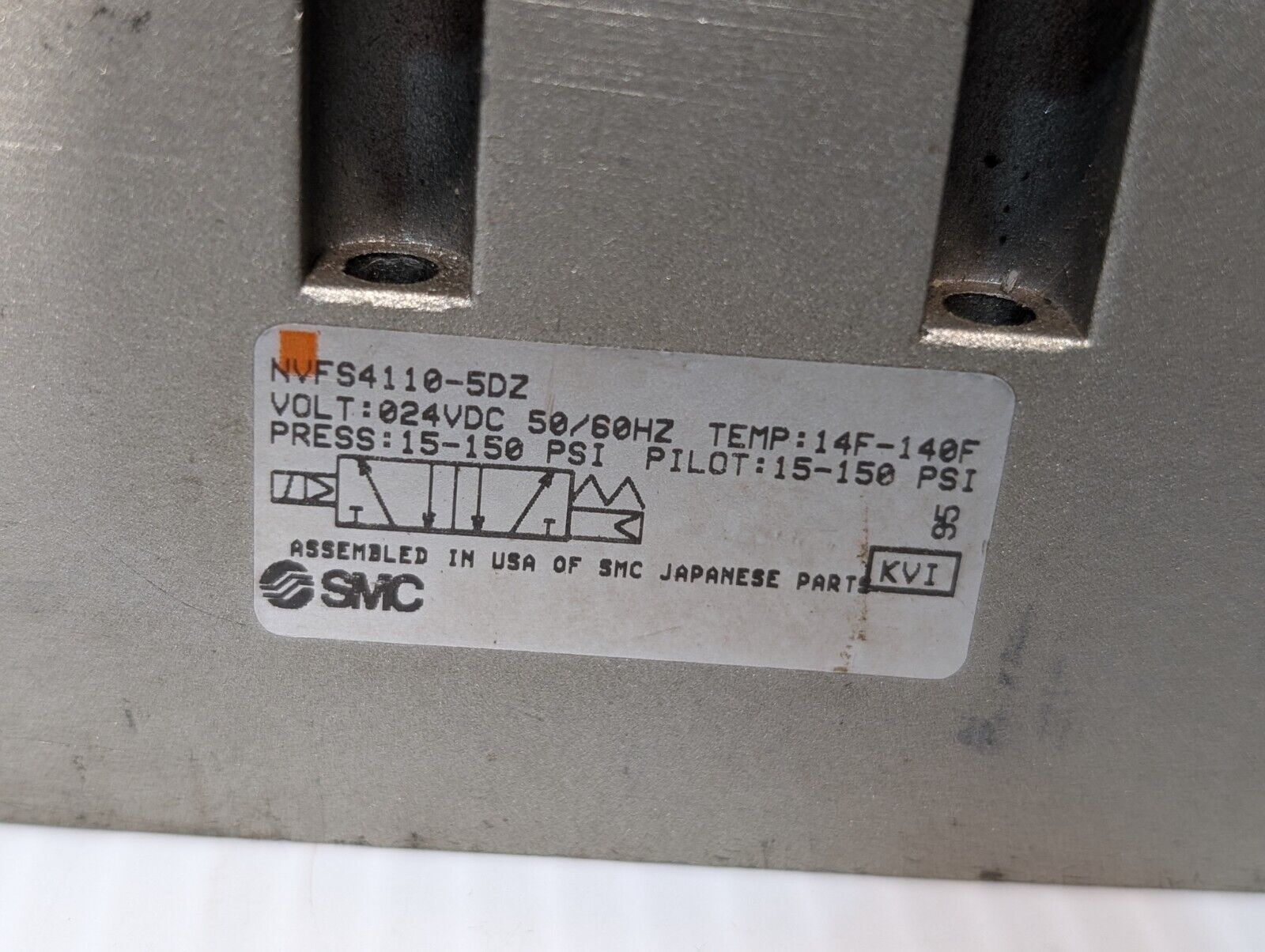 SMC NVFS4110-5DZ Solenoid Valve, Coil: 24VDC