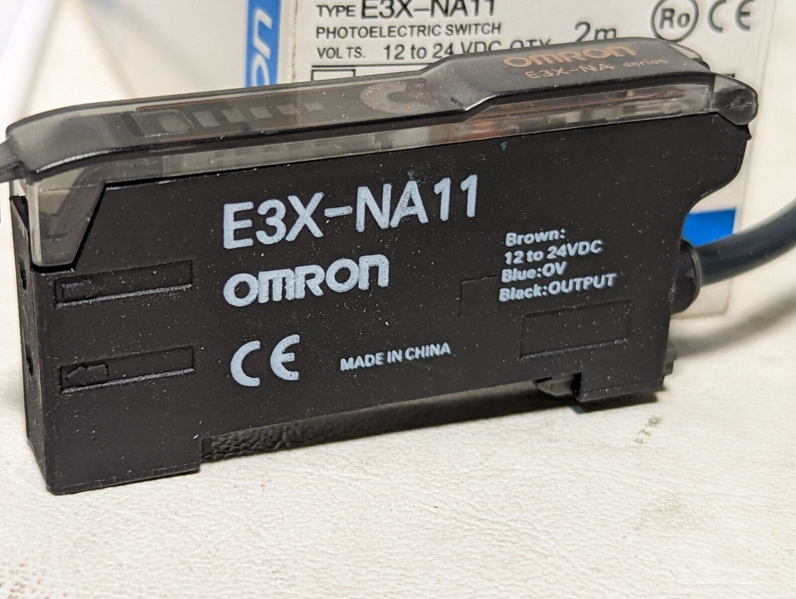 omron E3X-NA11 photoelectric switch, 12-24VDC