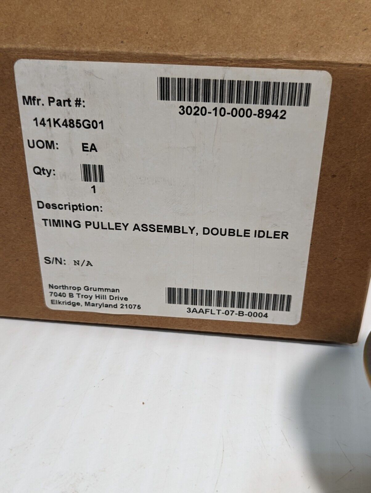 141K485G01 Double Idler Synchronous Timing Belt Pulley w\ Shaft - Free Shipping