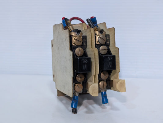 (2) Allen Bradley 1415-N50 Ser. K Overload Relay, Linked