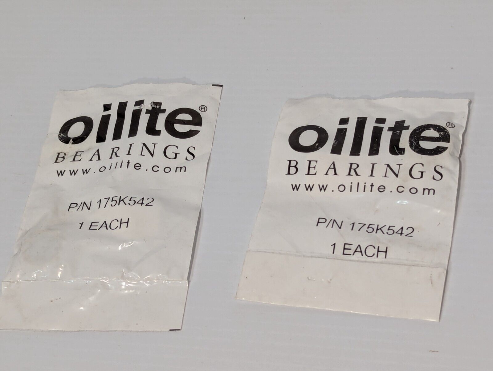 Lot of 2 Oilite 175K542 Bushing Flanged Sleeve Bearing – Free Shipping