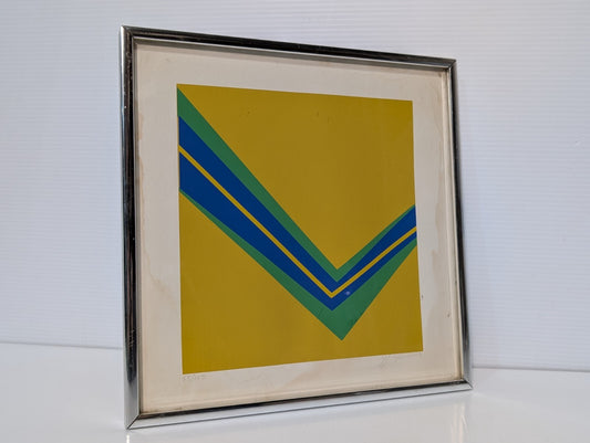 Abstract Art Print by N. Turner, Limited Edition 58 of 150,  11" x 11', Framed