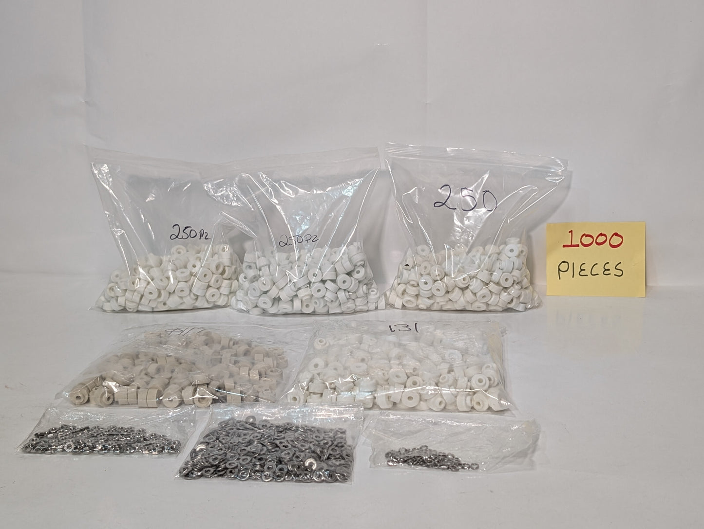 1000+: Asstd Findings, Insulators, Washers, Bushings, Spacers, Industrial, Craft