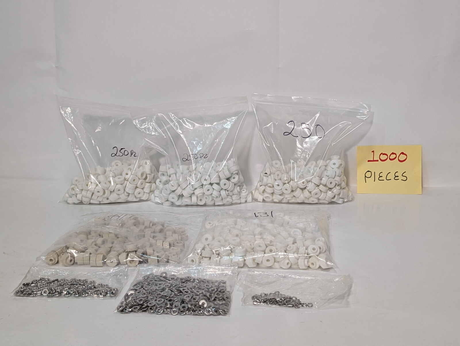 1000+: Asstd Findings, Insulators, Washers, Bushings, Spacers, Industrial, Craft