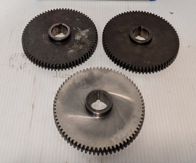 73 Tooth Gear 4.5" Diameter 1" Notched Bore .5" Plate Thickness - Free Shipping