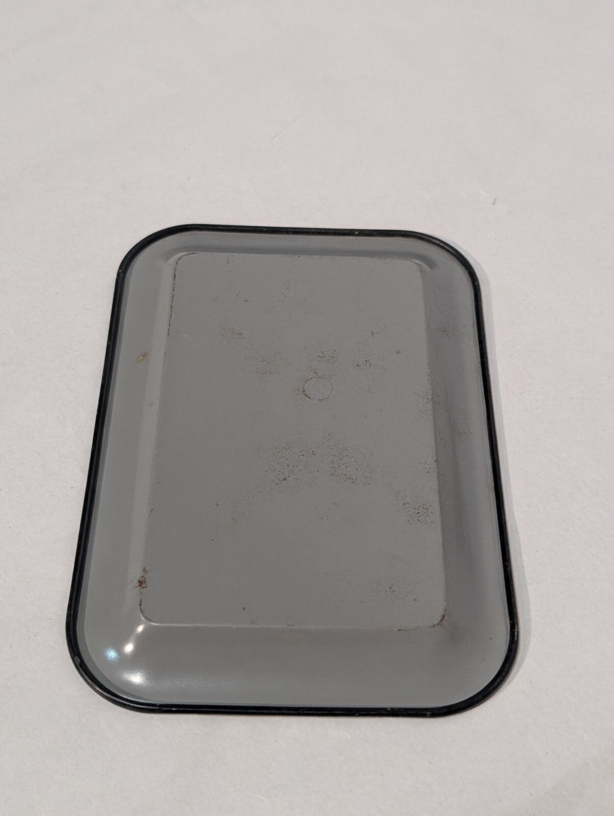 Vintage Tole Metal Floral Rose Design Tray with Display Stand