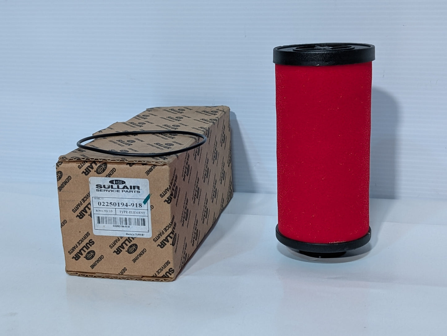Sullair Service Parts 02250194-918 02/14 Filter Element, O Ring, Red