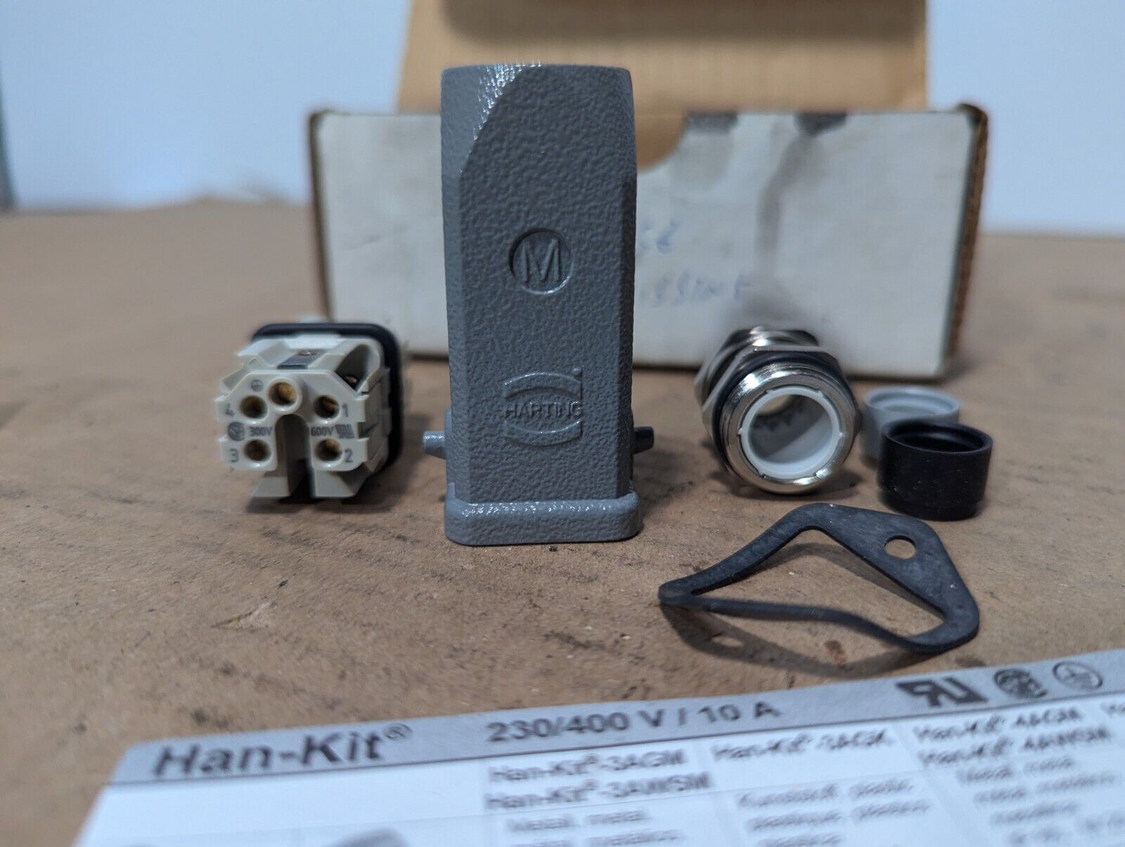 Harting 10200040001 Han-Kit 4AGM \ Connector Kit - Missing Female Connector