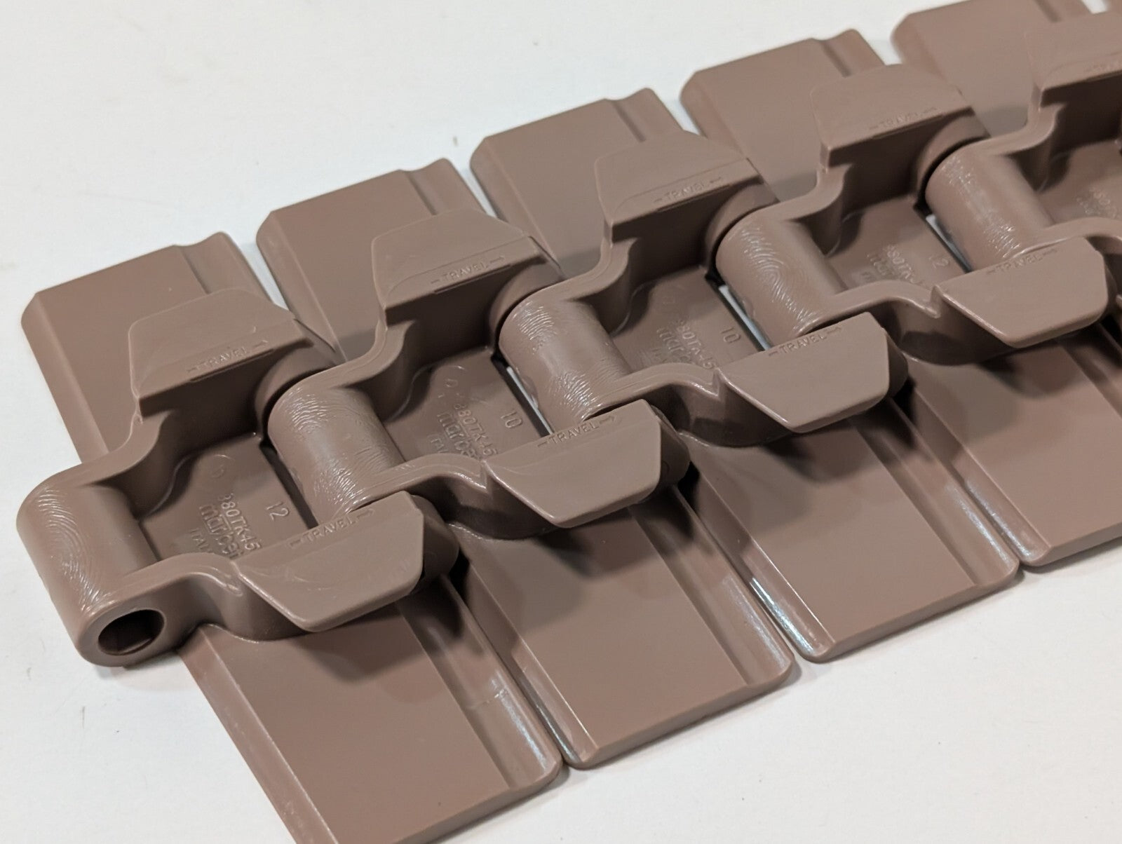 (3) Marbett Rexnord 880TK450 4-1/2" Brown HP Table Top Chain RH450, 48" 16" 28"