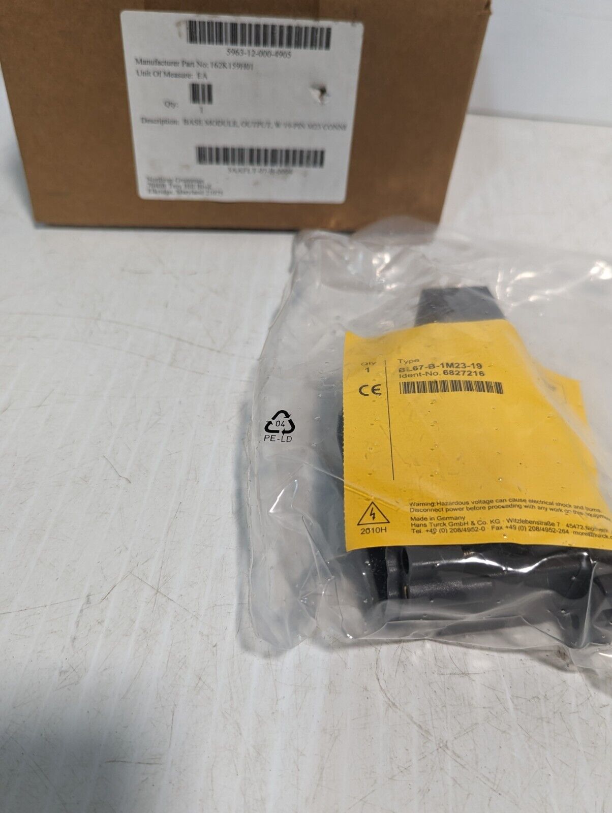 Lot of 2 NEW Turck BL67-B-1M23-19 Base Module, M23 19Pin - Free Shipping