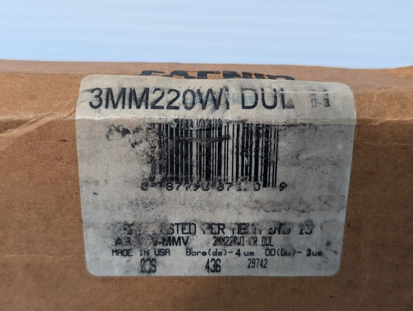 2 PCS Fafnir 3MM220WI CR DUL Extra Precision Ball Bearing (Set) - Free Shipping