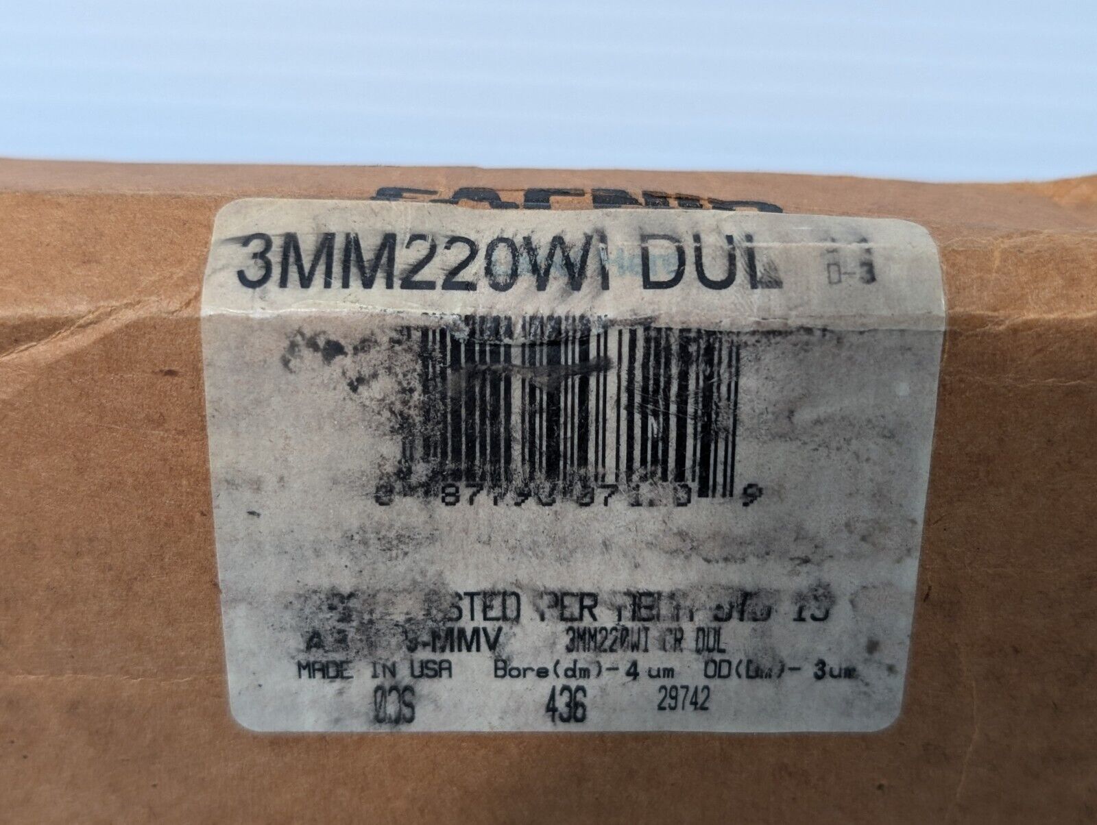 2 PCS Fafnir 3MM220WI CR DUL Extra Precision Ball Bearing (Set) - Free Shipping