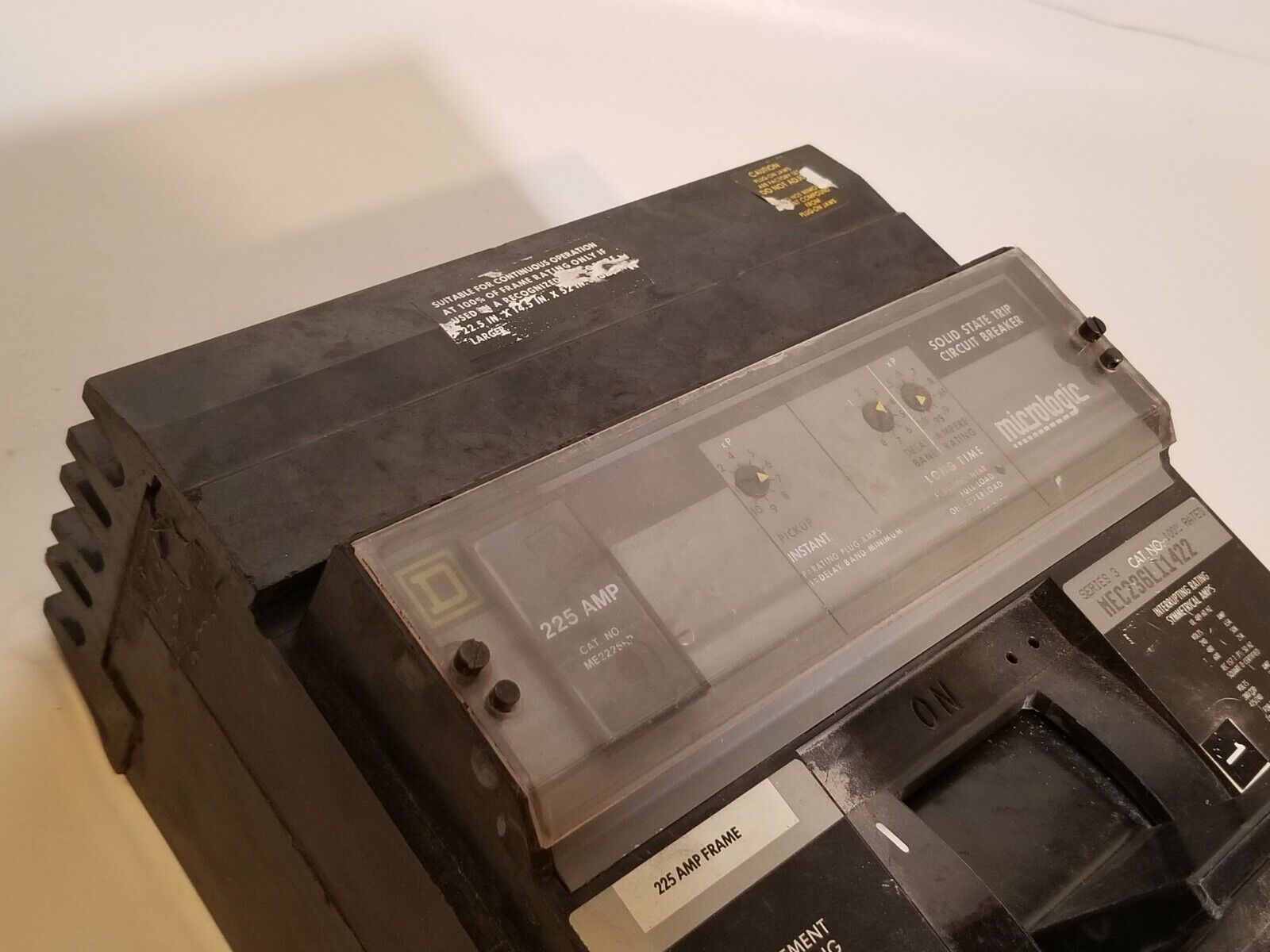 Square D MEC236LI1422 Circuit Breaker w/ Micrologic Solid State Trip ME2225RP