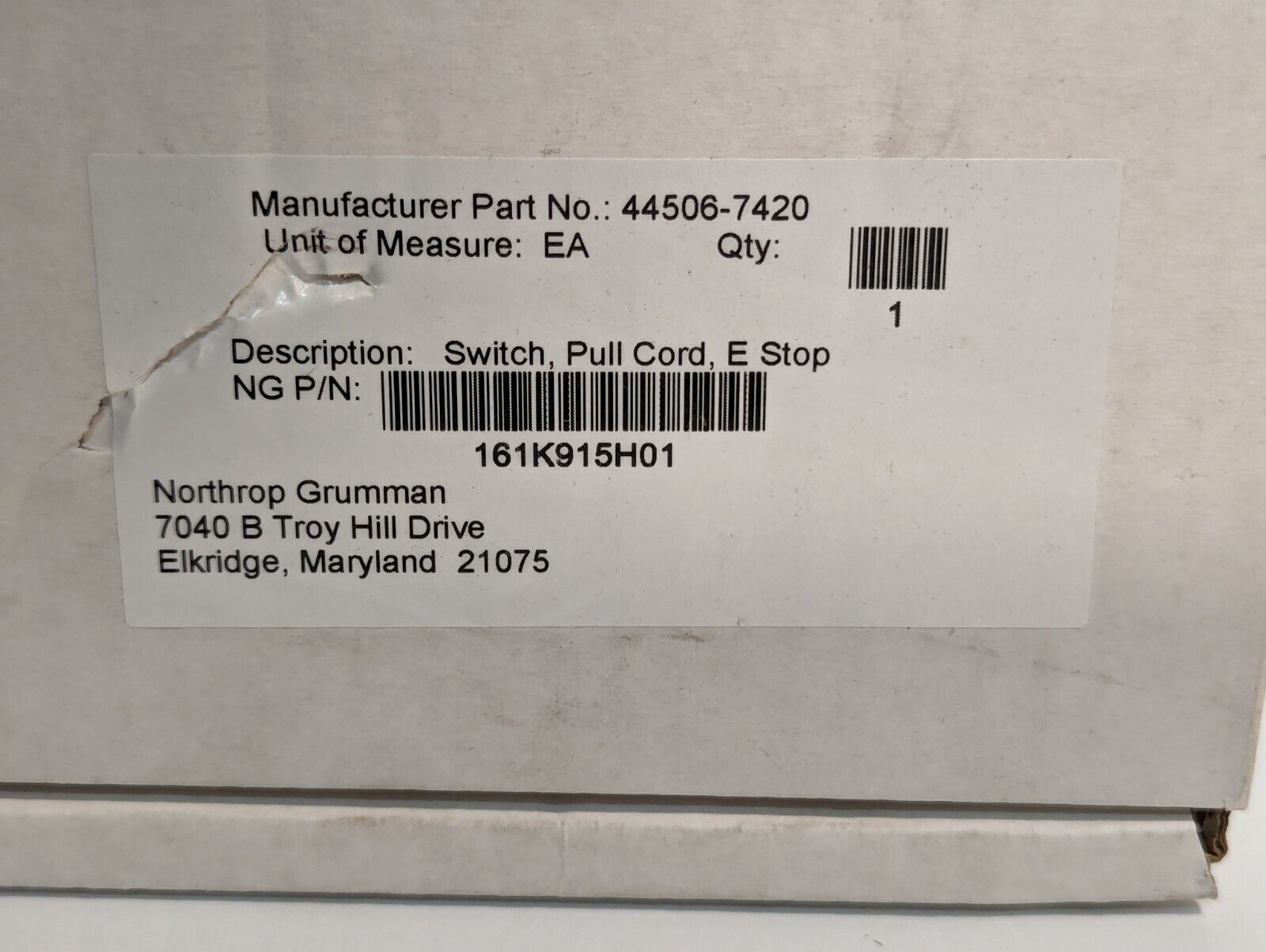 STI  ER1032-042NEL Heavy Duty 161K915H01 Pull-Cord Safety