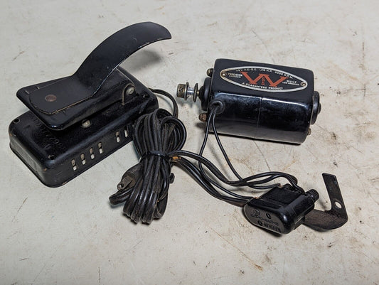 Weber 1/15 HP motor, 115VAC/DC, 5000RPM, with foot pedal