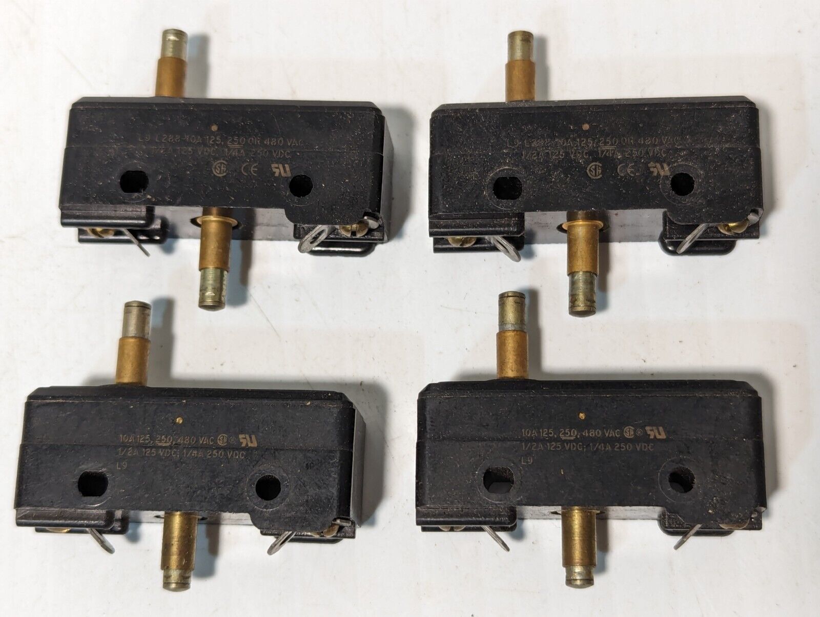 Lot of 4 Honeywell Micro Switch Plunger Action Switch YZ-RSX351- Free Shipping