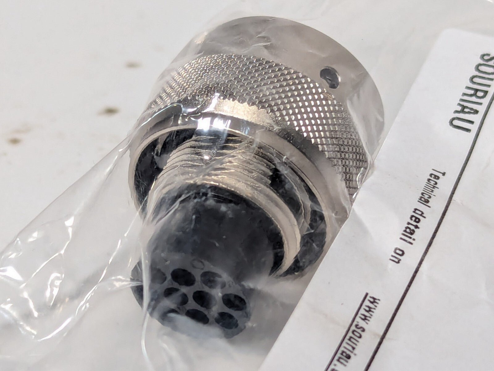 Souriau UT0W612-10PH standard circular connector, 10 position, shell size 12