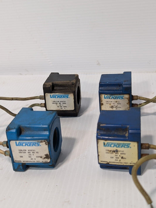 Vickers 633741 coil, 115/120VAC 60Hz 0.54A; 110VAC 50Hz 0.64A - Free Shipping